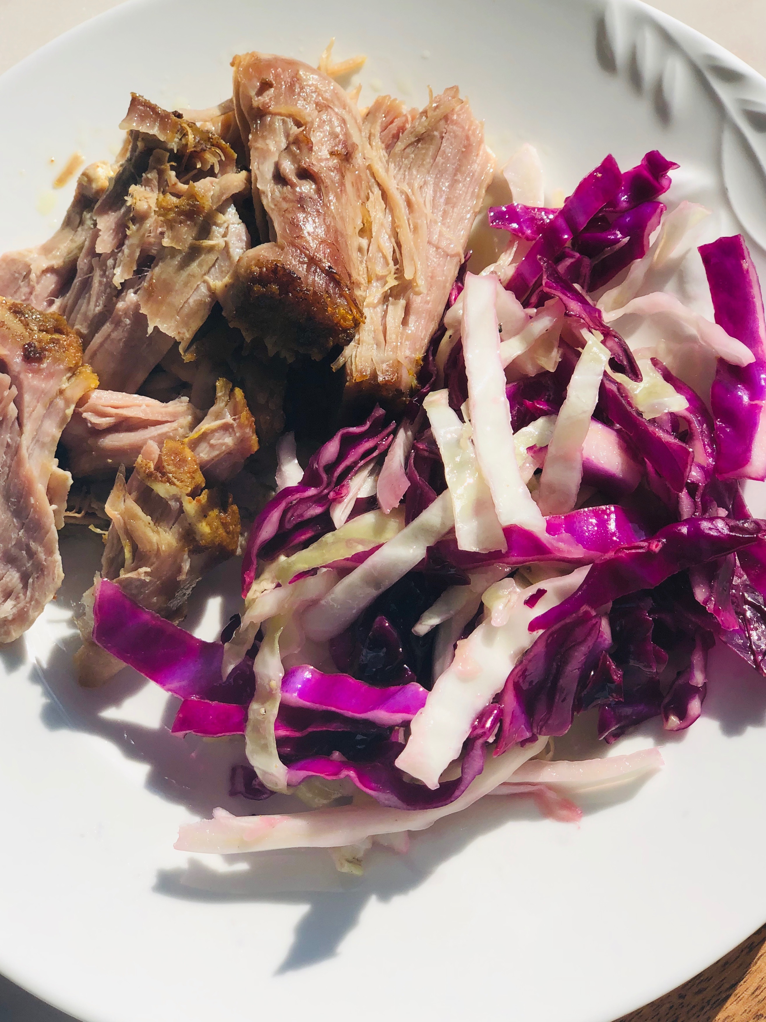 Pulled Pork with Vinaigrette Coleslaw